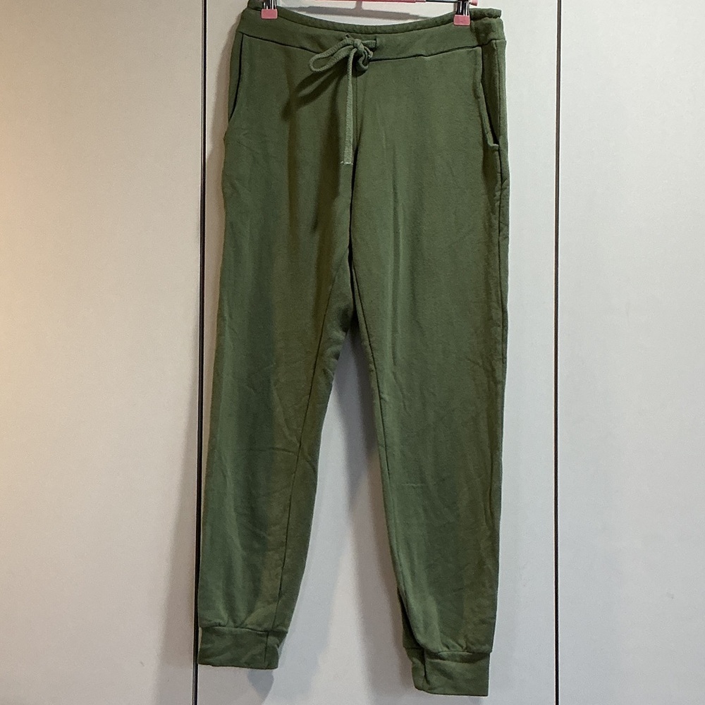 Softwear Olive Green Drawstring Joggers Women’s Medium Lounge Athleisure Pants